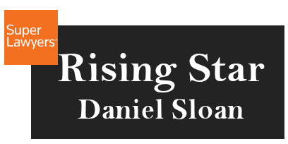 Super Lawyer names Daniel Sloan Personal Injury Lawyer Rising Star 2022